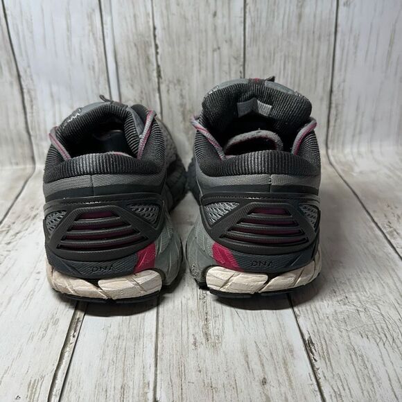 Brooks Women’s Gray Pink Ariel 18 Sneakers Running Trainers size 7 READ 1202711D - Picture 8 of 11
